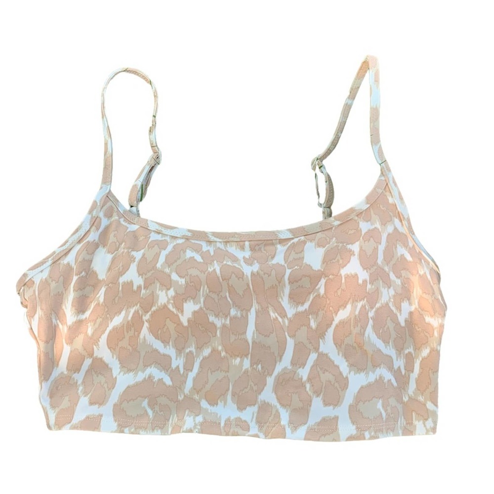 AERIE LONGLINE SCOOP BIKINI TOP MED